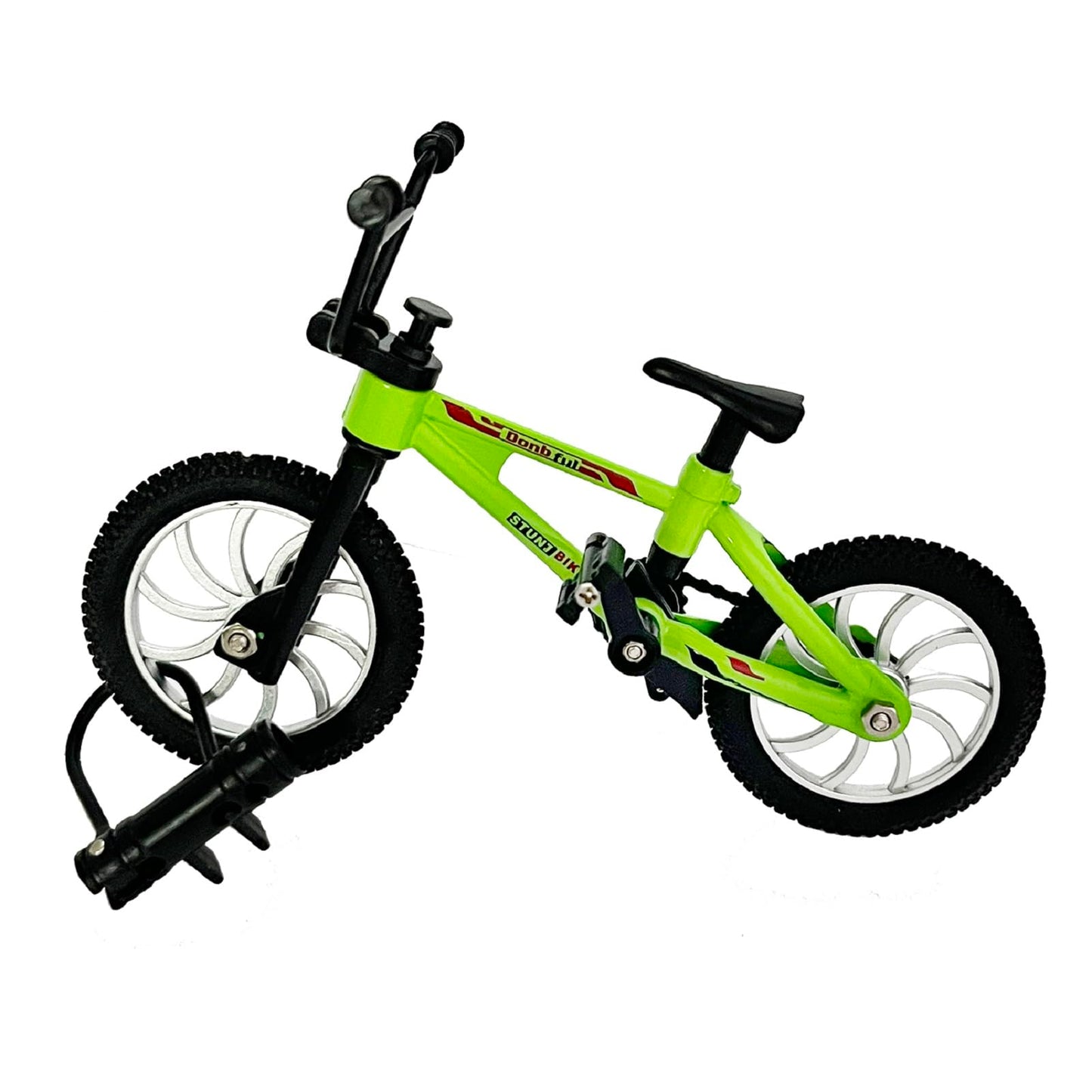 Metal Finger Bike Mountain Bike Toys Functional Kids Finger Bicycle Mini Finger Bmx Set Gift For Kid (Green)