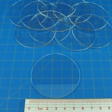 Litko Clear Round Miniature Bases | 1.5Mm Thick | Circular Figure Stands For Wargaming Boardgaming And Collectible Figures (10 C