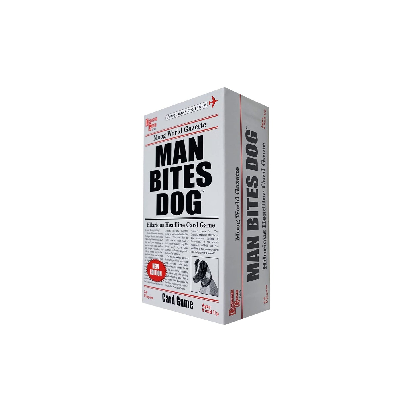 University Games Man Bites Dog (Pack of 4)