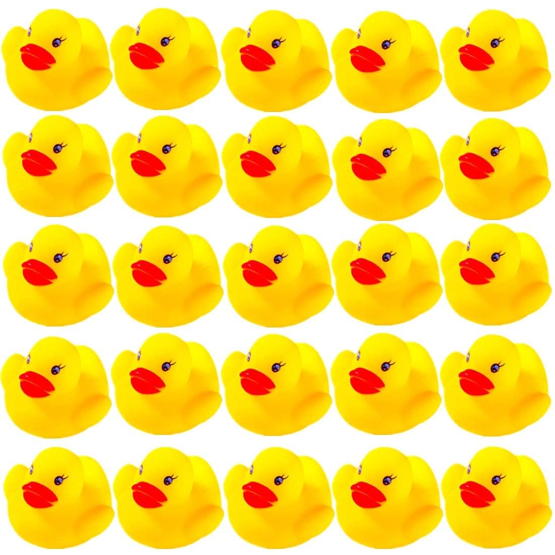 Dztian 51-Pieces Float & Squeak Mini Rubber Duck Baby Bath Ducky Sound Showertoys For Kids Celebrate The Joy Of The Children