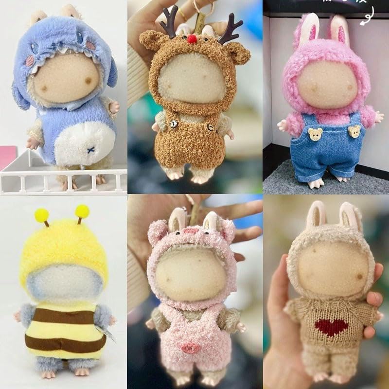 Clothes for Doll - Outfit for 17cm Dolls, Kawaii Clouth for 17cm Dolls, Cute Doll Outfit with Accessories