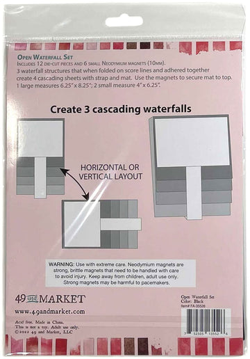 49 AND MARKET Black Open WATEFALL Set