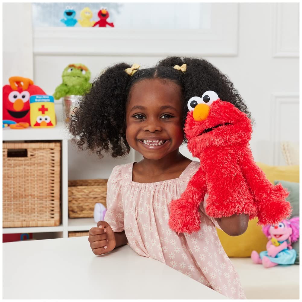 GUND Elmo Plush Hand Puppet - Premium Polyester Toy for Ages 1+, 11”, Red, Model 075854