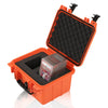 G-Plus Graded Card Storage Box Compatible With Bgs Psa Sgc Fgs Weatherproof Graded Sports Trading Cards(Small, Orange)