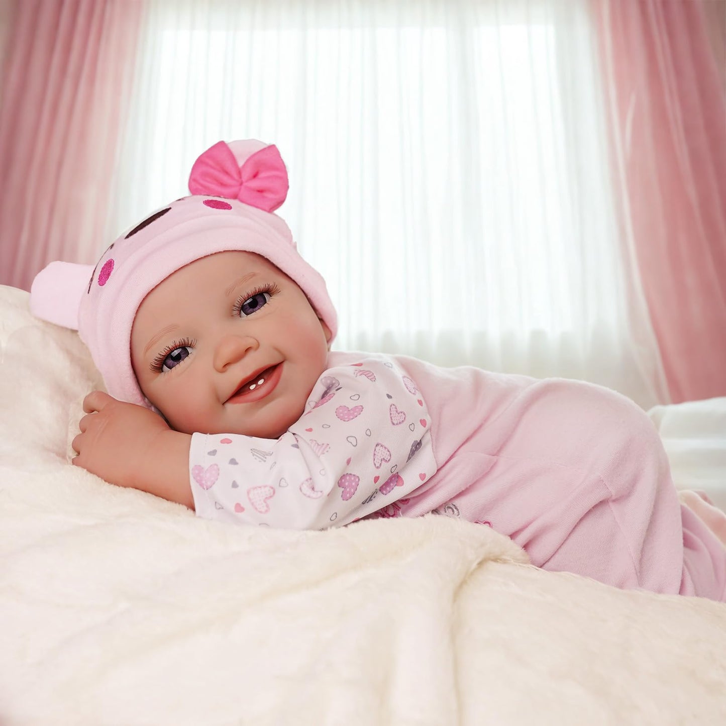 Babeside Lifelike Reborn Baby Dolls - Leen, 20-Inch Lovely Awake Realistic-Newborn Baby Dolls Soft Body Real Life Baby Dolls Girl With Gift Box For Kids Age 3+