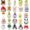 Sasotiye 25Pcs Mini Funny Positive Crochet Animals Bulk Emotional Support Plushies Handmade Emotional Support Crochet Animals In