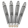 Pothyes 78Mm Aluminum Long Threaded Shocks Absorbers Oil Damper For 1/18 Rc Crawler Trx4M Trx-4M Kupgrade Parts (Silver)