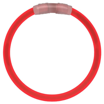 blinkee Tube of 100 Light-Up-The-Night Liberty Model, Non-Toxic Red Glow Bracelets, Perfect for Fourth of July & Fundraisers, Sa