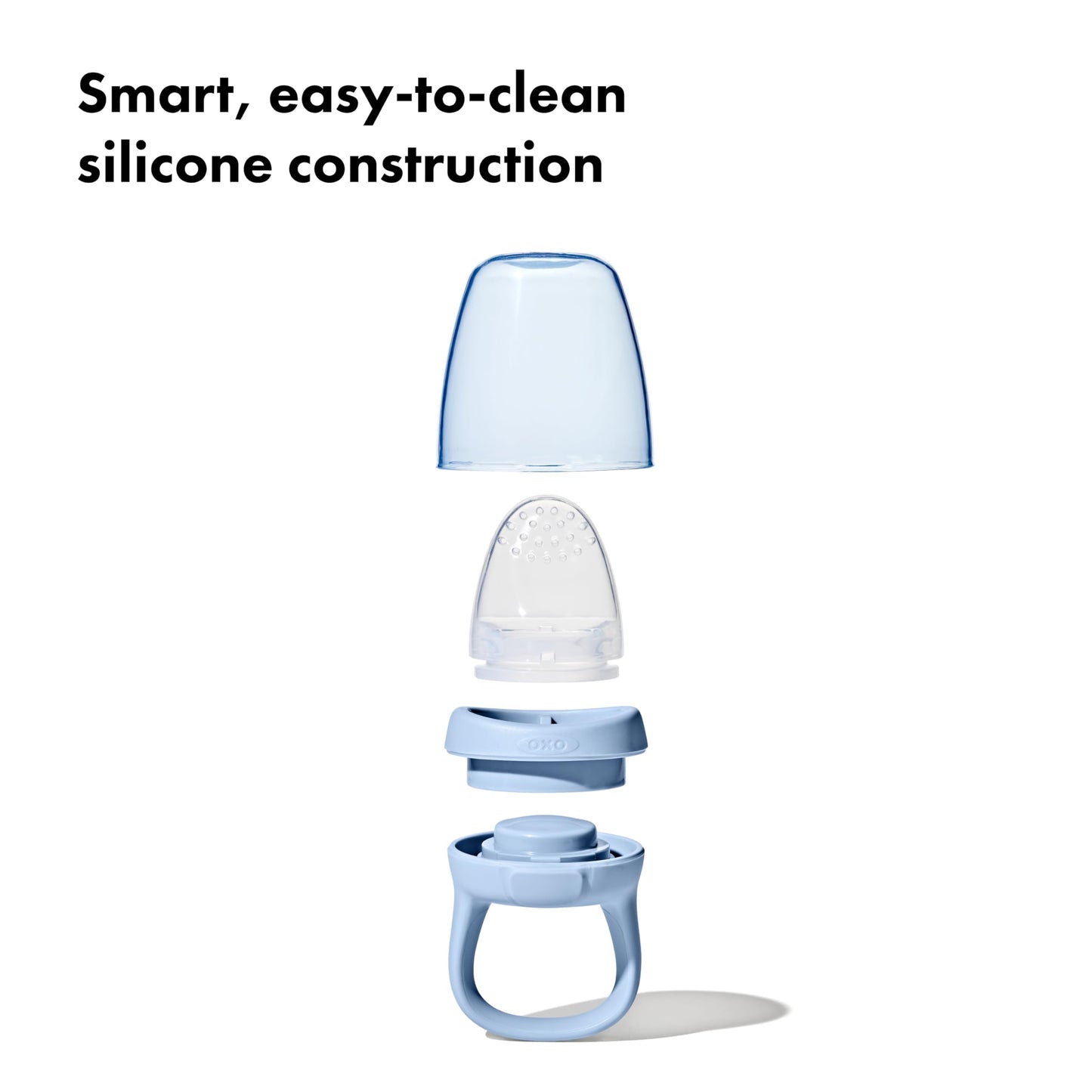 Oxo Tot Silicone Self-Feeder 2 Pack - Opal And Dusk