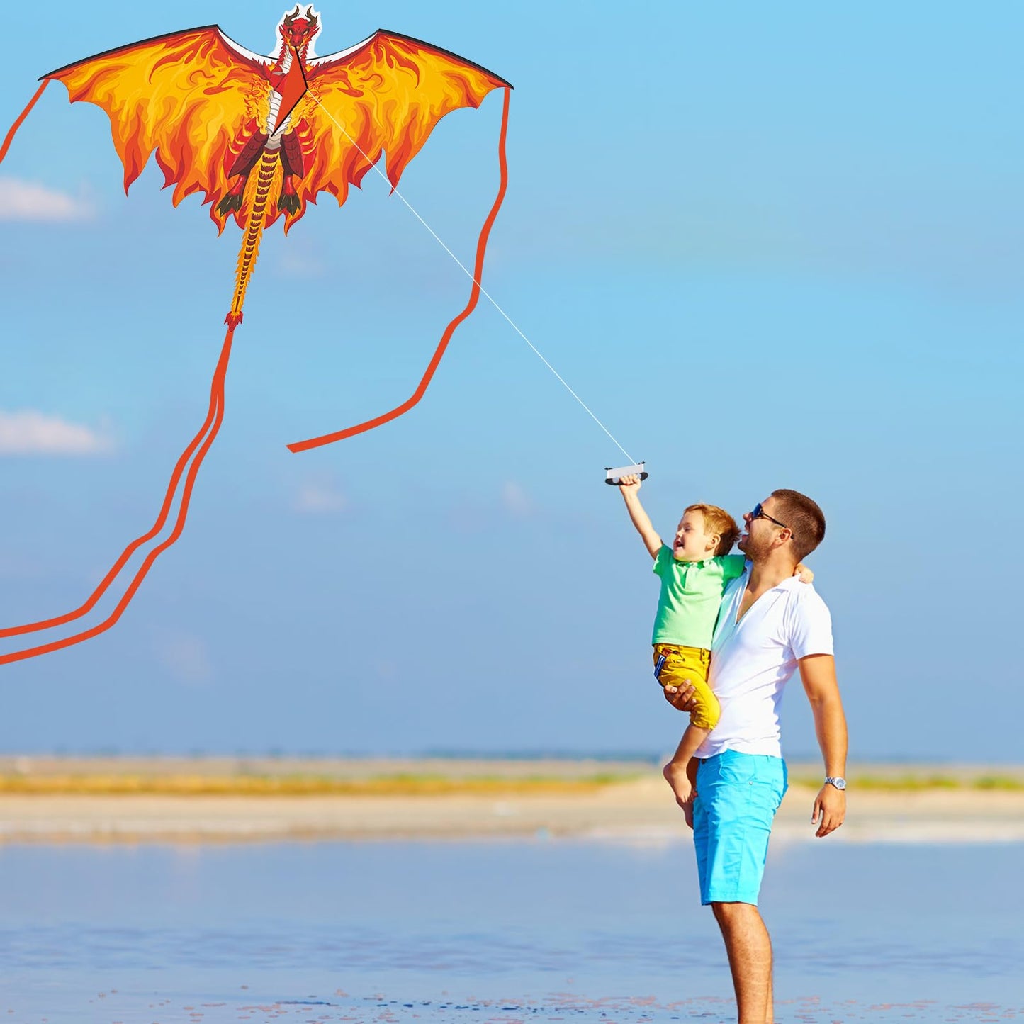 Dragon Kite For Adults, Kites For Kids Ages 4-8 8-12 Easy To Fly, Kids Kites For Boy Girls, Kite For Beginners Beach Trip Park F