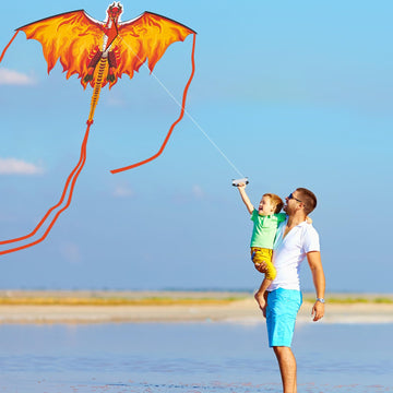 Dragon Kite For Adults, Kites For Kids Ages 4-8 8-12 Easy To Fly, Kids Kites For Boy Girls, Kite For Beginners Beach Trip Park F