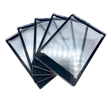 Caseforce Black Border Magnetic Card Holder One Touch Case - 35Pt - 5 Pack