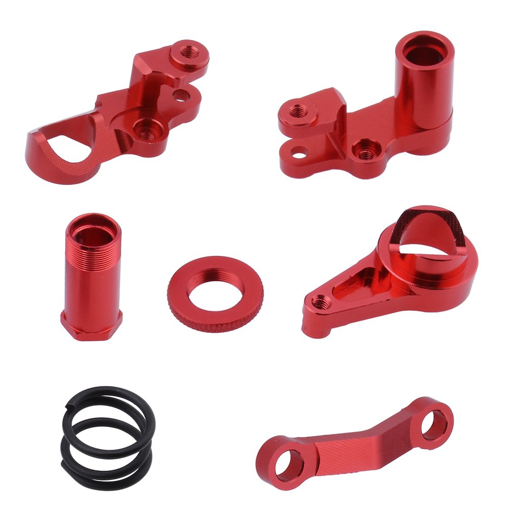 HobbyPark Aluminum Steering Bellcranks and Drag Link Servo Saver Complete with Bearings for Traxxas 1/10 Slash 4x4 Upgrade Parts
