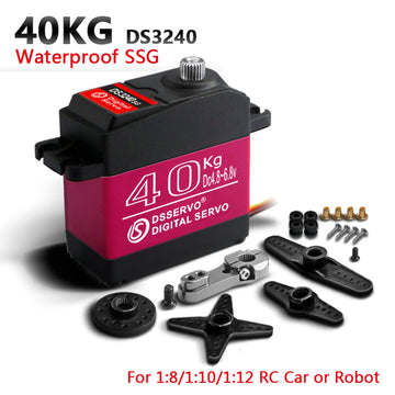 ZOSKAY Servo Motor 40Kg High Speed servo Metal Gear Digital Servo RC Baja Servo for 1/8 1/10 Scale RC Cars (270 Degree)