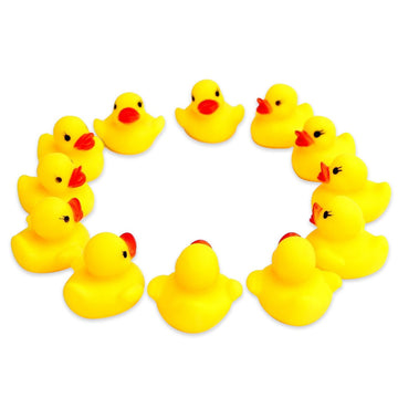 Novelty Place Rubber Duck Ducky Baby Bath Toy for Kids (48 Pcs)