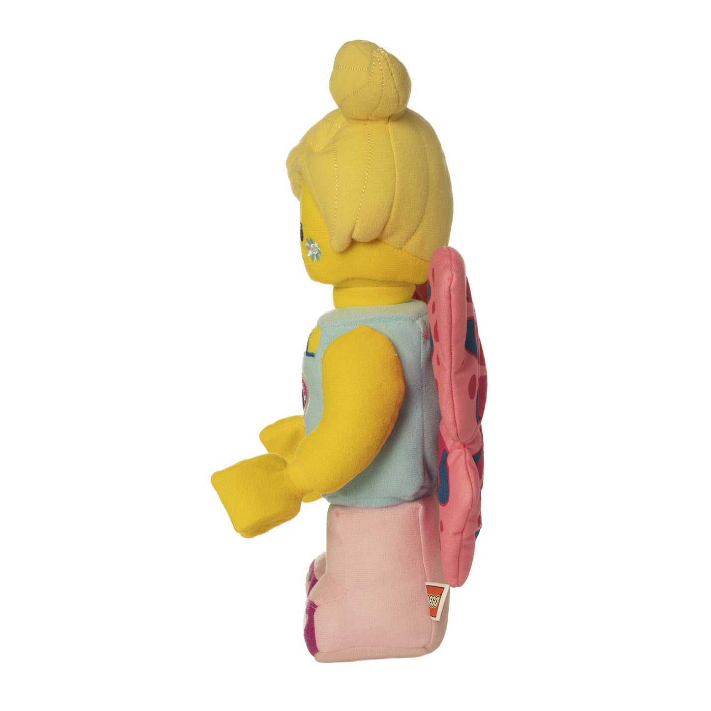 Lego Minifigure Butterfly Girl With Flowers 12' Plush Character