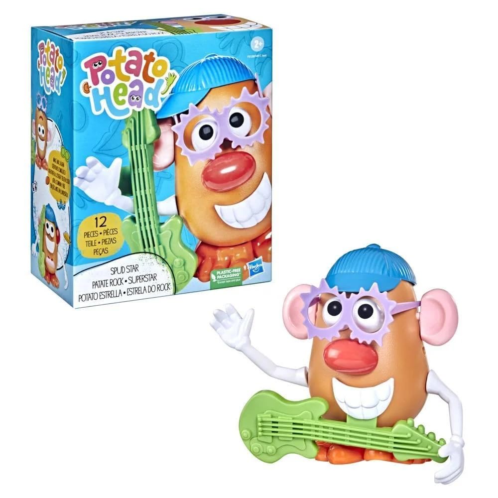 Mr. Potato Head Spud Star Toy Set, Musical Rocker Theme with Guitar, Kids Dress Up Accessories