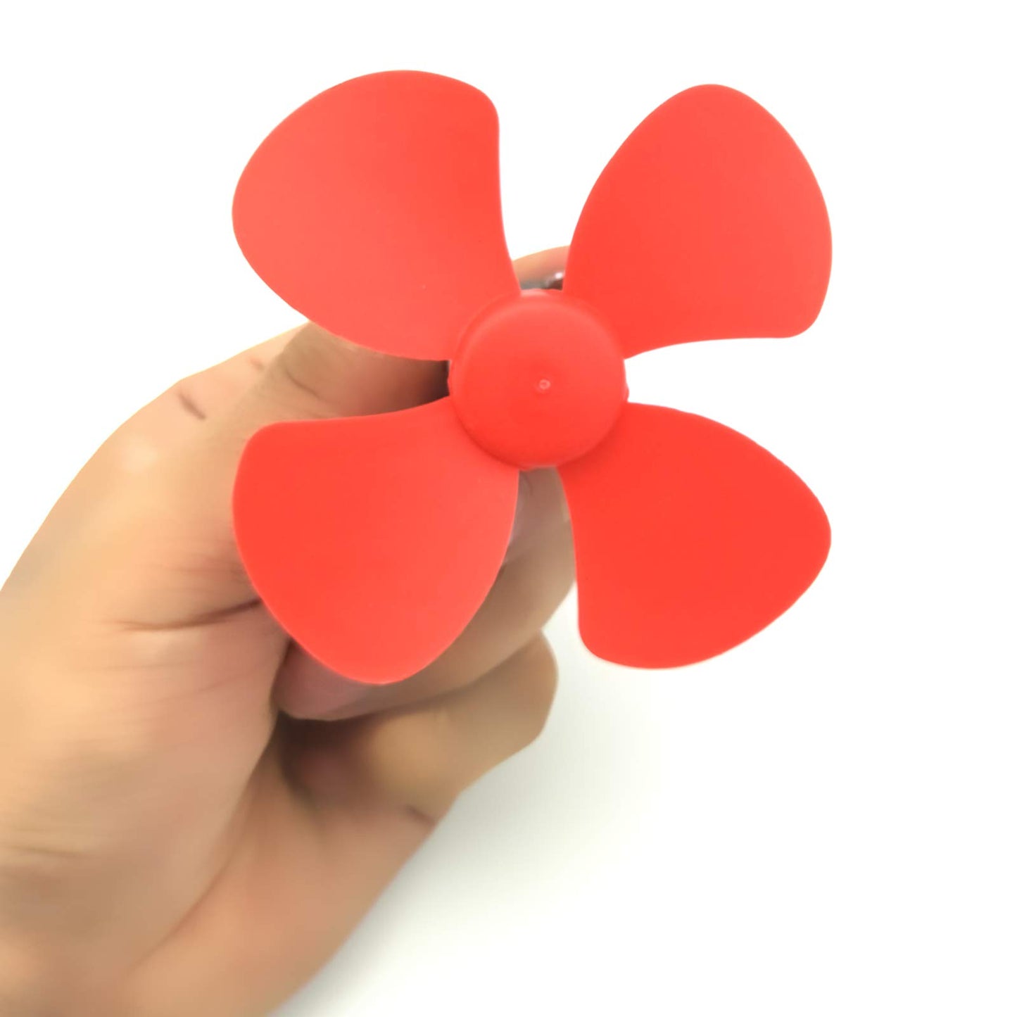 EUDAX Micro DC Motor 2mm Shaft Propeller with 4 Vanes 80mm Fan Shape for Fan Leaves Ship Model RC Boat DIY Air Science and Education Toys (32PCS)