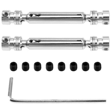 Vgoohobby 2Pack Metal Rear Drive Shaft CVD Transmission Axle Compatible with Wltoys 12428 12423 12429 FY03 FY04 FY05 JJRC Q39 Q4