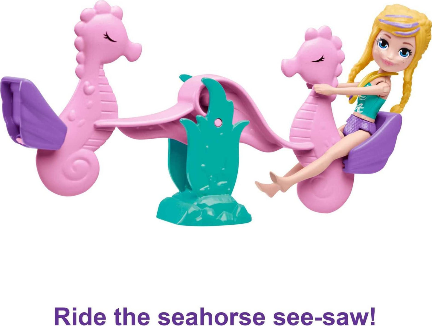 Polly Pocket Dolls & Playset, Sea & Swim Adventure With 3-Inch Polly Doll & Water Play Accessories