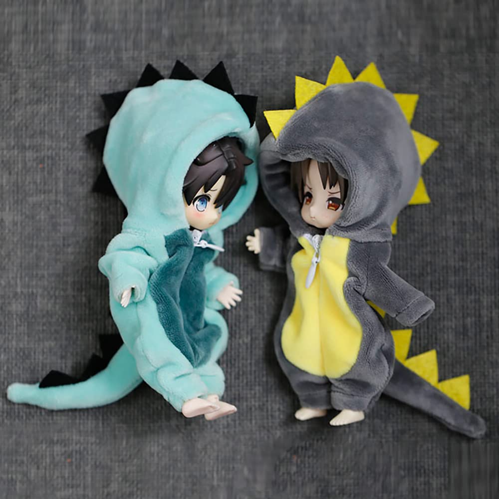 Xidondon Cute Dinosaur Animal Monster Doll Clothes For Ob11,Molly, Gsc,1/12 Bjd Doll Accessories Toys Dolls Clothes (Lb)