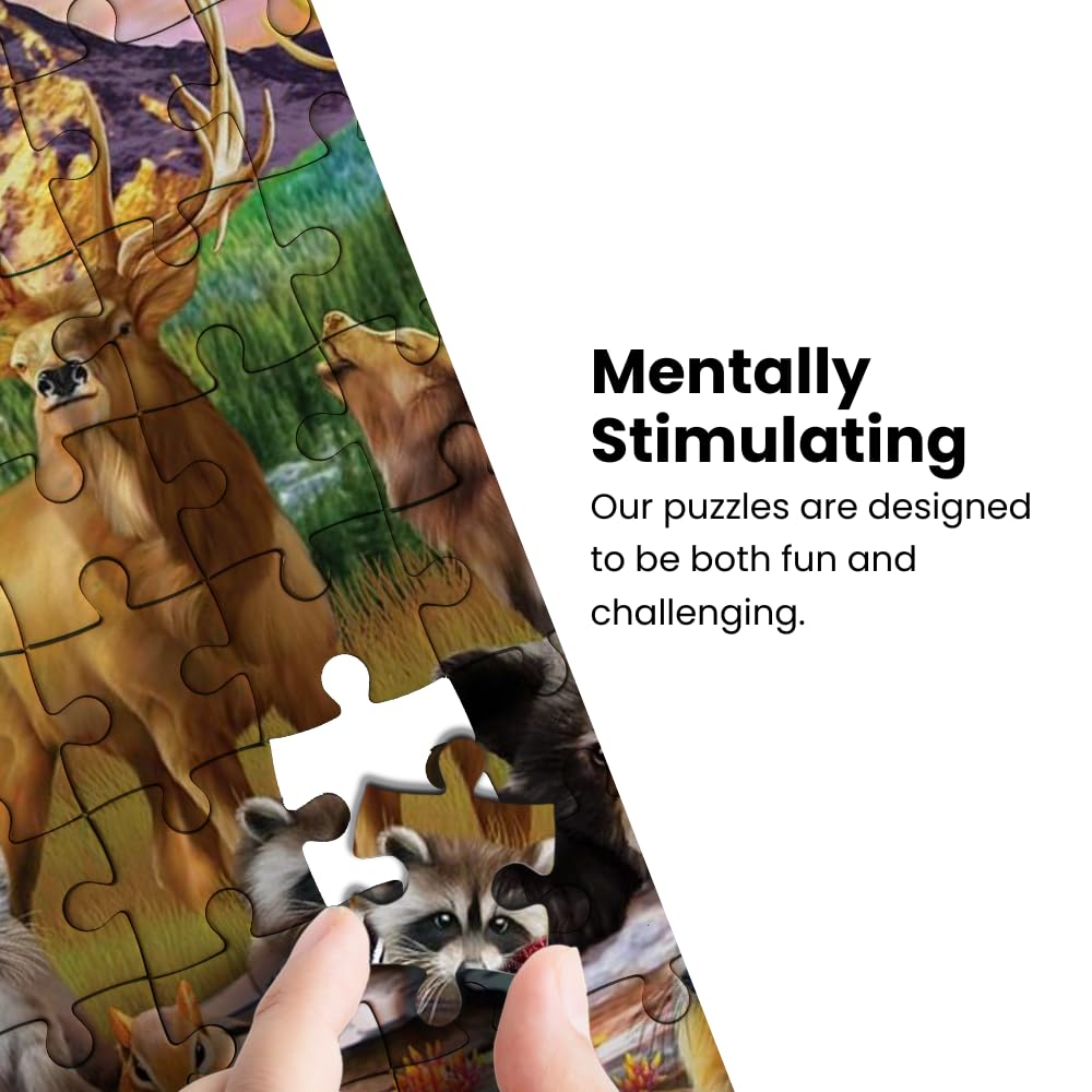 Masterpieces - 100 Piece Jigsaw Puzzle For Kid 6+ Years, Wildlife Of Yosemite National Park, Educational And Fun Game, Gift Idea