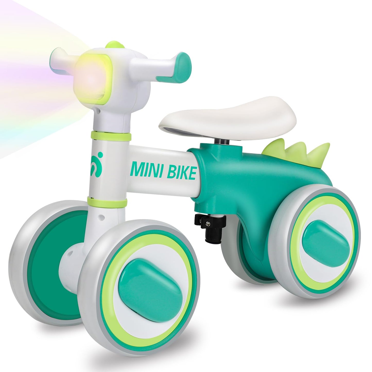 Baby Balance Bike for 1 Year Old Boys Girls Toddler Balance Bike 12-18-36 Months 4 Wheels Mini Walking Ride on Toys with Colorfu