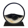 Sofliy 7In Black And White 3D Dynamic Sand Art Liquid Motion, Moving Sand Art Picture Round Glass 3D Deep Sea Sandscape In Motio