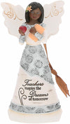 Pavilion Gift Company - Teachers Inspire Dreams Of Tomorrow - 4.5' Ebony Angel Figurine Ornament Religious Elementary Middle High School Gift Present
