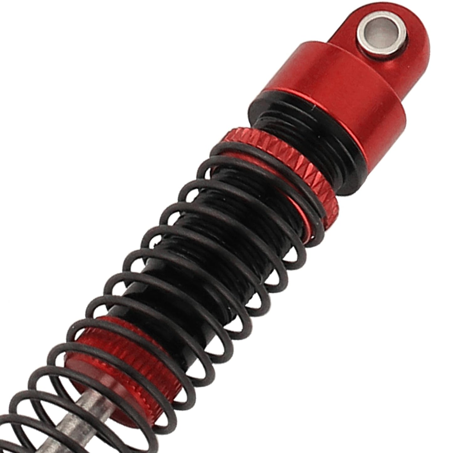 Rzxylrc 4Pcs 59Mm Aluminum Shocks Absorbers Long Threaded Oil Damper For 1/18 Rc Crawler Trx4M Trx4-M Upgrade Parts (Red)