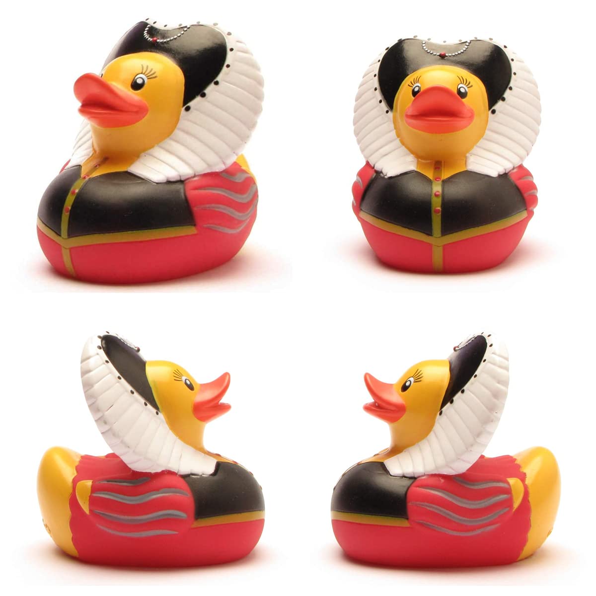 Yarto Famous & Historical Rubber Duck Bath Toys | Educational | Child Safe | Tested For Ages 0+ | Collectable | Party Favors | Cake Toppers (Queen Elizabeth)
