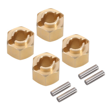 INJORA Brass Wheel Hex Hub 5mm(+1mm) Extenders Adaptor for 1/18 RC Crawler Car TRX4M Upgrade Parts