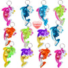 30Pcs Rainbow Bulk Dolphin Shape Mini Pop Keychain Toys For Kids Summer Party Favors Gifts, Prizes, Small Sensory Simple Tie-Dye