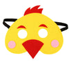 Jtnohx Felt Animal Masks, 10 Pcs Halloween Mask, Animal Costume For Birthday Party Supplies (Chicken Mask)