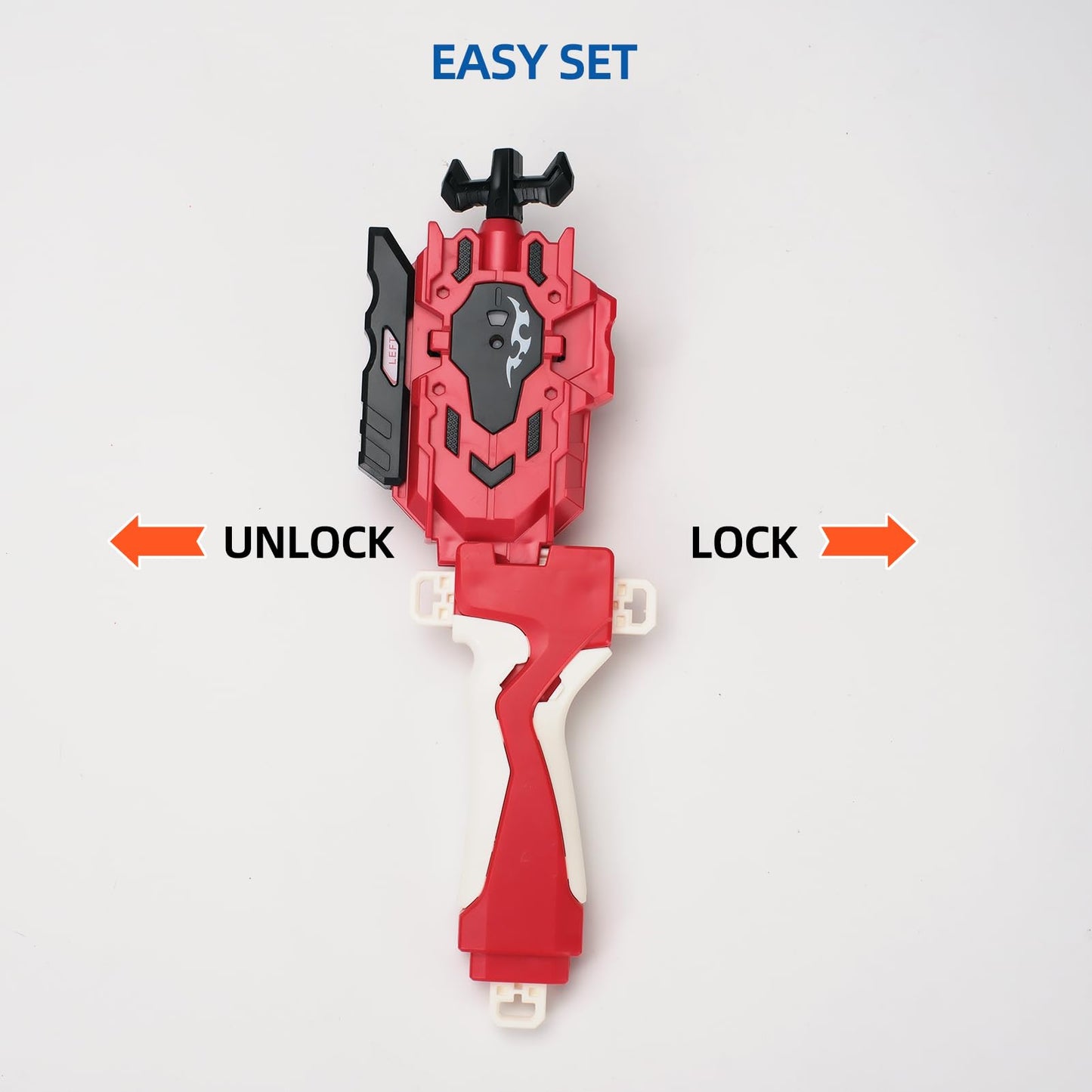 2 Pack String Launchers And Grips, Battling Burst Launcher, Left/Right Spin, Only Compatible With Burst, Two Launch Modes Gyros(