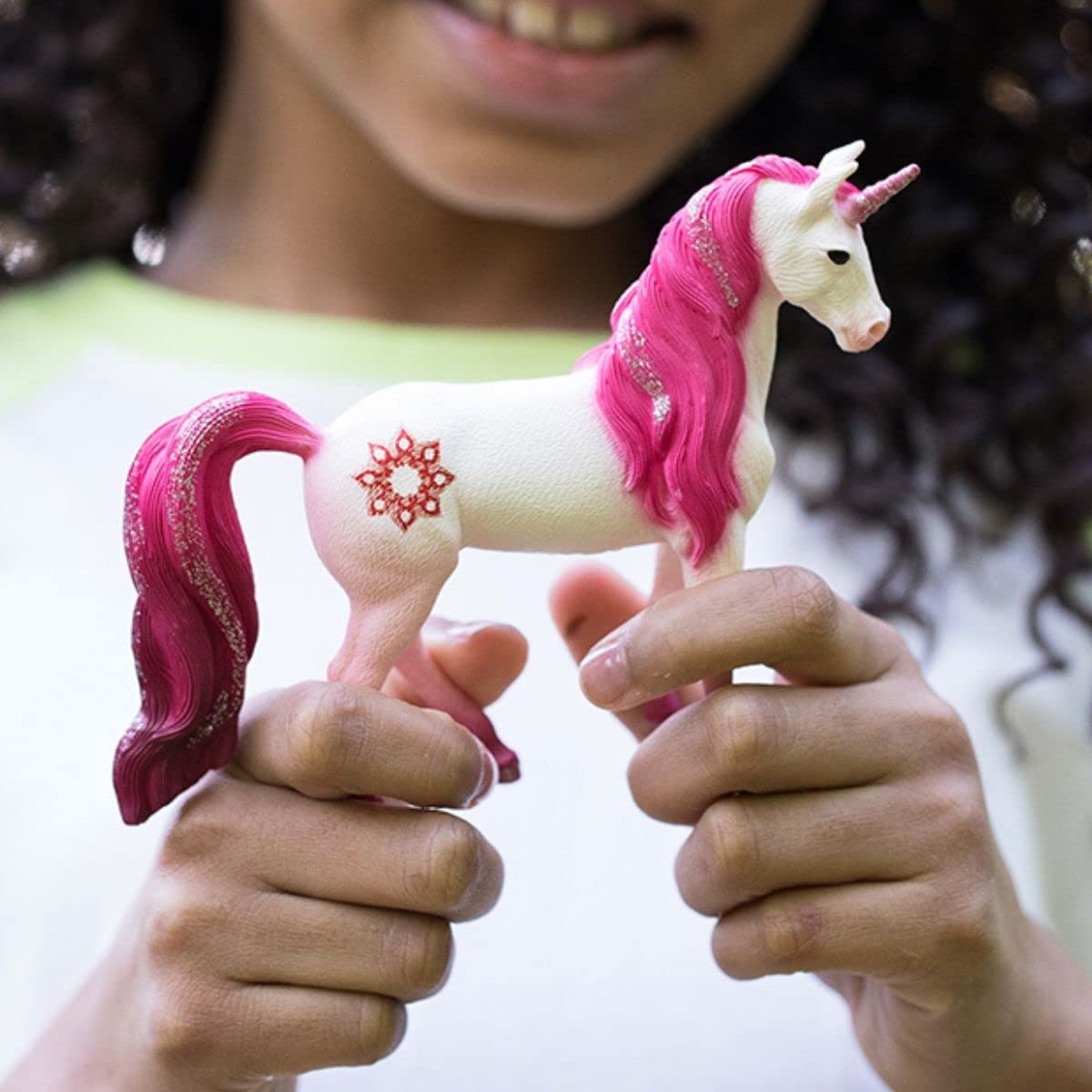 Schleich Bayala, Unicorn Toys For Girls And Boys, Mandala Unicorn Mare Unicorn Figurine, Pink, Ages 5+