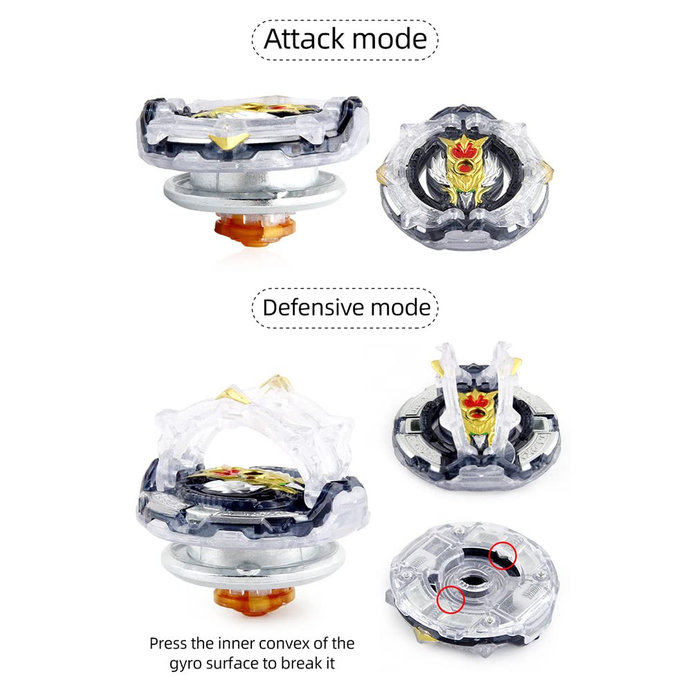 Hozuumo Bey Battling Top Burst Gyro Toy Set, With Gyro Launchers And Handle Combat Battling Game, Gift For Kids Children,B-192