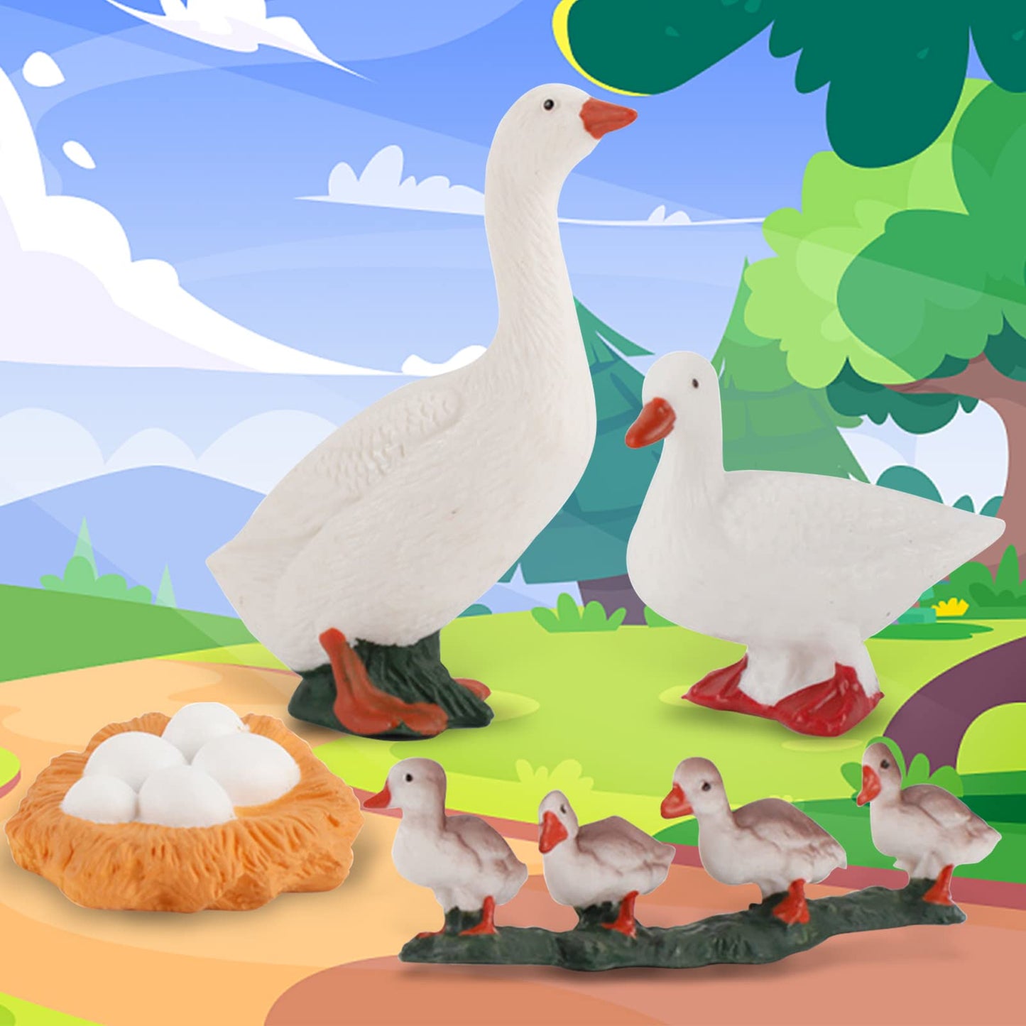Life Cycle Of Duck Figurines Animals Figurines Set Duck Toys Realistic Farm Animals Preschool Animals Figures Eduactional Projec