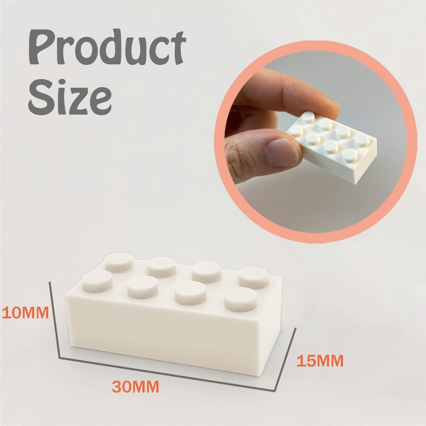 Huizdq 200 Piece Classic Building Bricks, 2X4 Building Blocks Stem Creative Building Toys, White