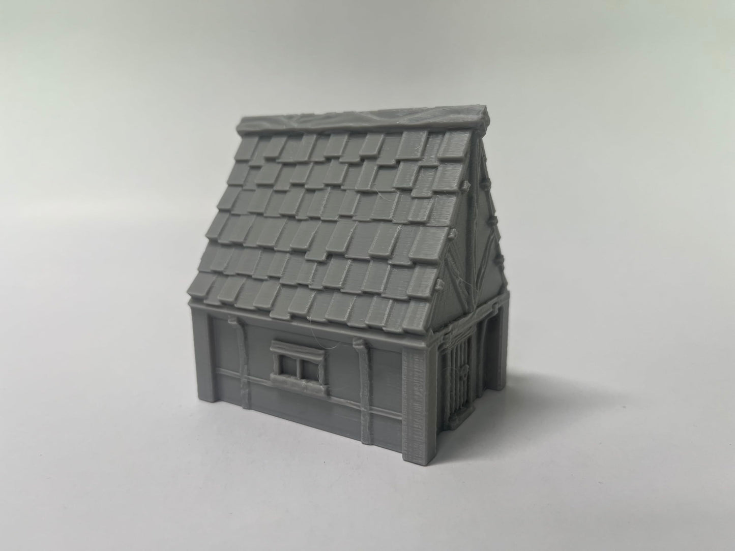Paintable Tabletop Miniature Little Town Building Terrains Compatible with RPG War Games - 18mm Scale Dioramas Building Set Scen