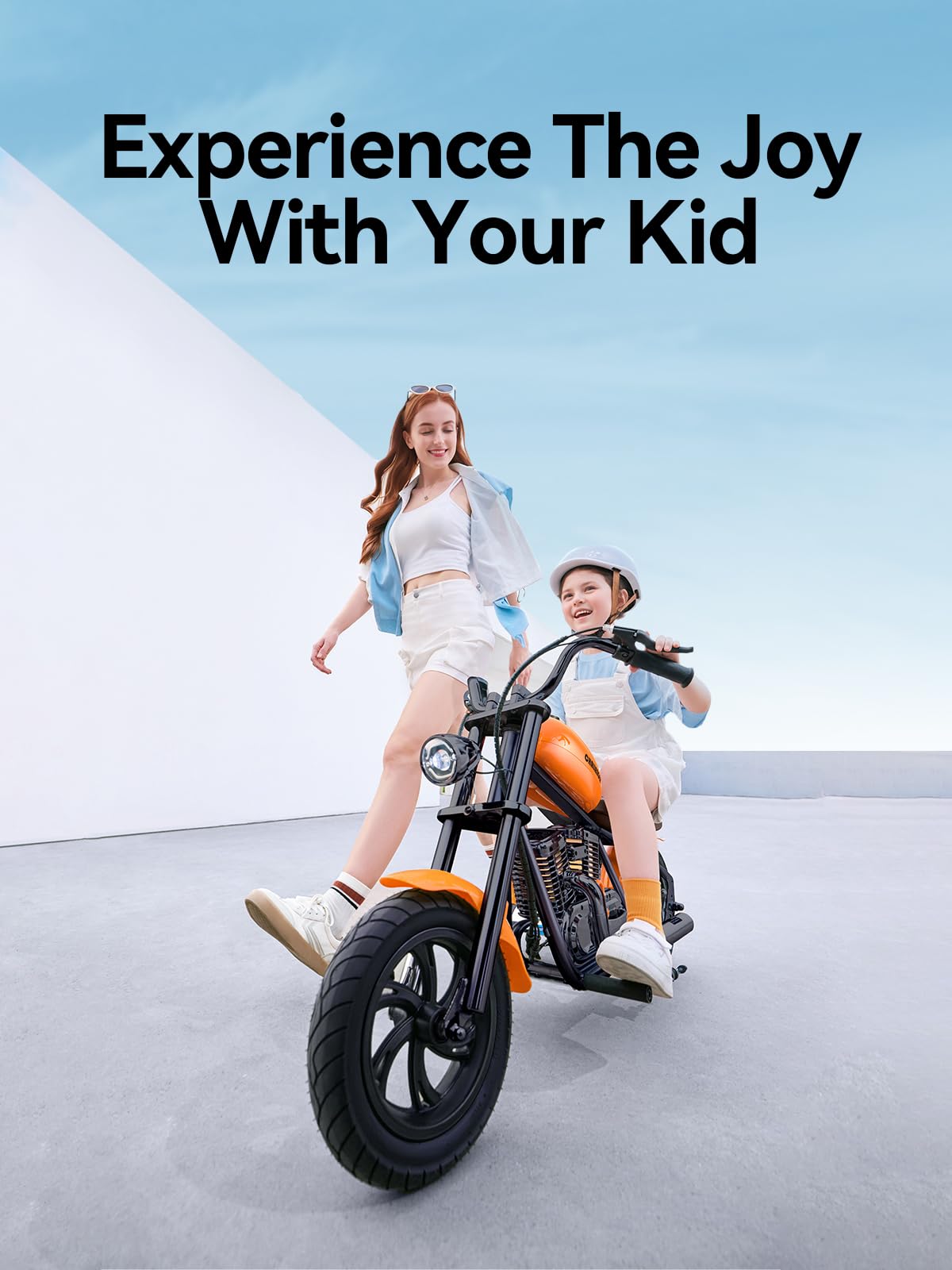 HYPER GOGO Electric Dirt Bike for Kids, 10MPH, Music Player, Ambient Light, Radiant Black