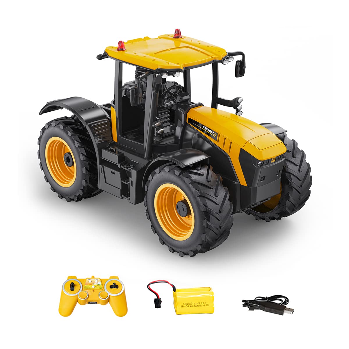 Dollox 1/30 RC School Bus, 2.4G Remote Control School Car 4 Channel City Classic Bus Toy Electronic Vehicles Opening Door for To