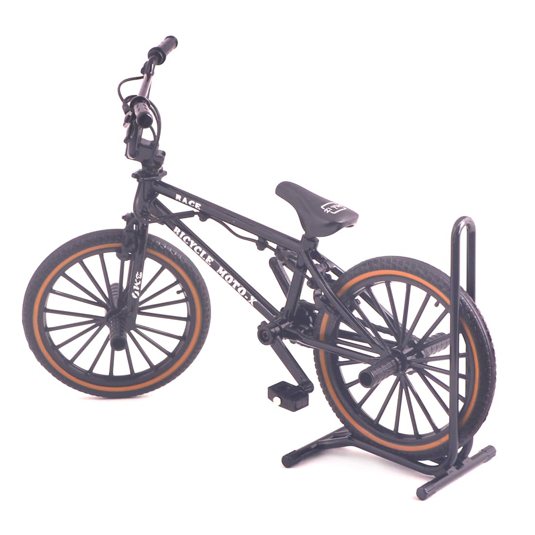 Ailejia Mini Metal Finger Bike Extreme Sports Bmx Finger Bicycle Toys Game Set For Kids And Adults, Metal Bike Model Collections Decoration (Bmx Black)