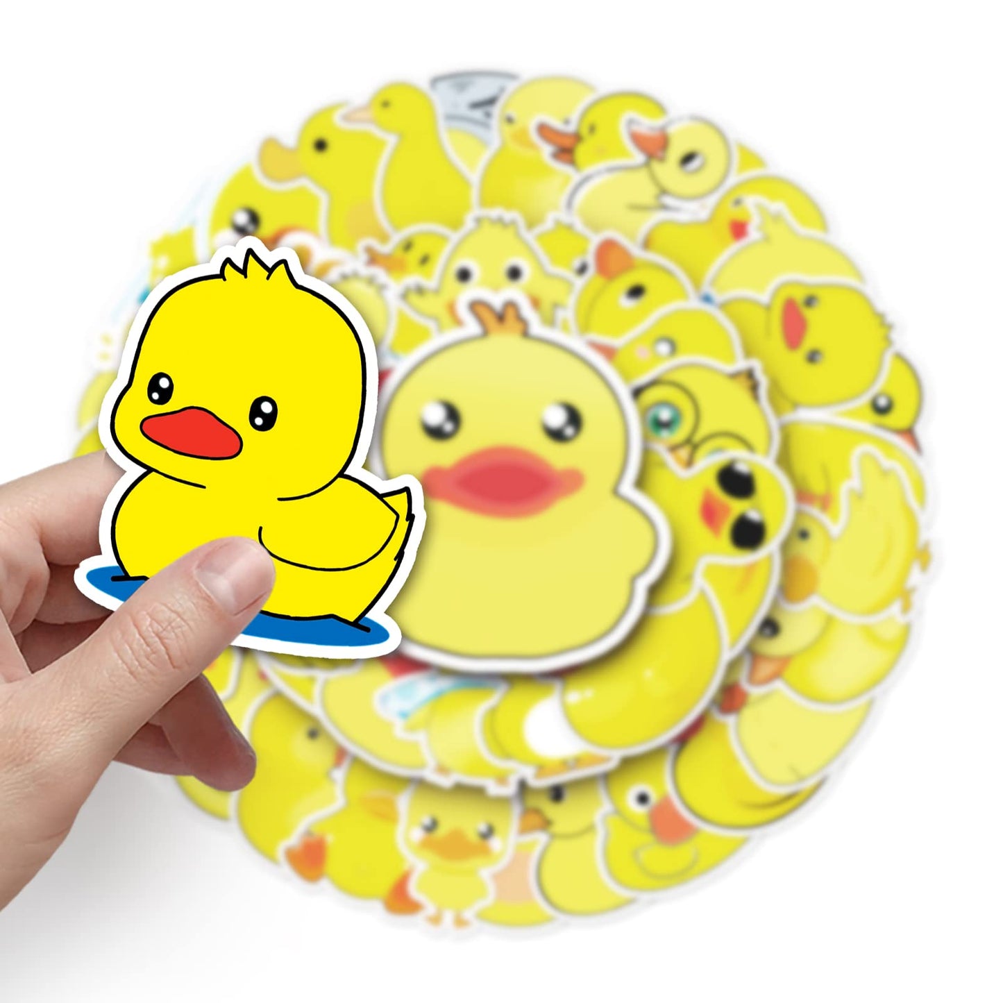 Duck Stickers,Cute Yellow Duck For Water Bottles,Duck Helmet Stickers Gifts For Boys/Girls, Gifts For Kids Teen Stickers And Dec