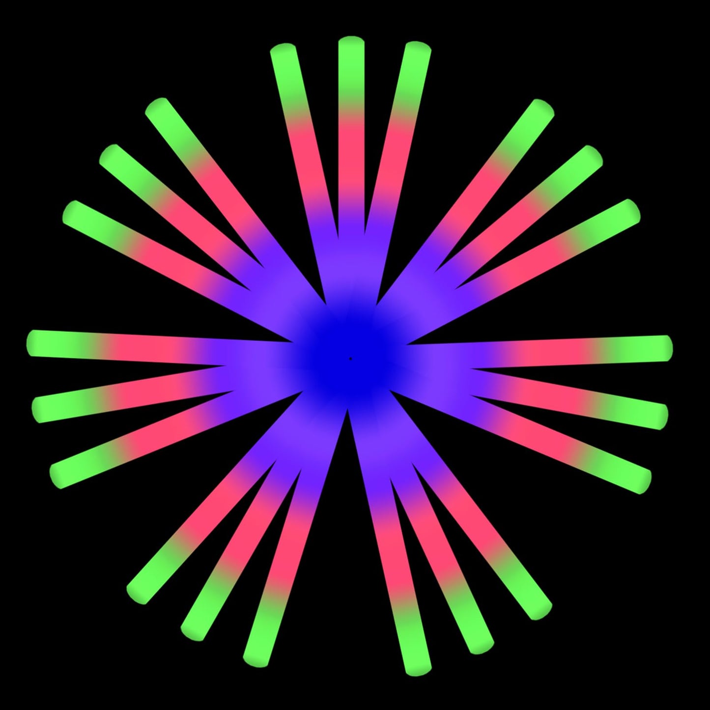 Lifbetter 102Pcs Glow Sticks Bulk- Led Foam Sticks In The Dark With 3 Modes Flashing Led Foam Multicolor Batons Light Up Party Favors For Birthdays, Weddings, Concerts, Festivals (102Pc)