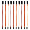 ACEIRMC 10pcs 3-Pin Servo Extension Cable Cord Female to Male Lead Wire Connector JR for RC Car Airplanes Remote Control (20cm)