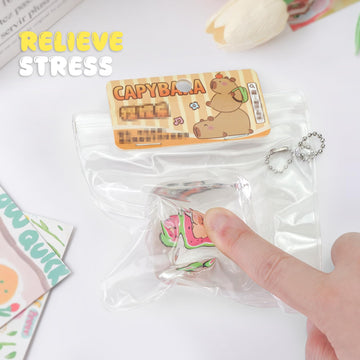 Taba Squishy Toys Cat Paw Cute Kawaii Squeeze Toys Sticky Squishy Fidget Toys Silicone Squeeze Toy for Stress Relief Cute Soft Toys Best Gift for Anniversary (ice)