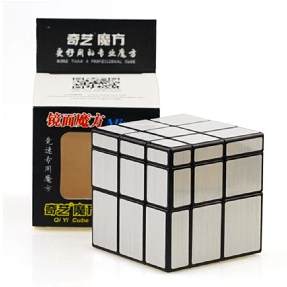 Cuberspeed Mirror Cube 3X3X3 Silver Sticker Magic Cube Black 3X3 Silver Mirror Blocks Speed Cube Mirror Cube 3X3X3 Speed Cube