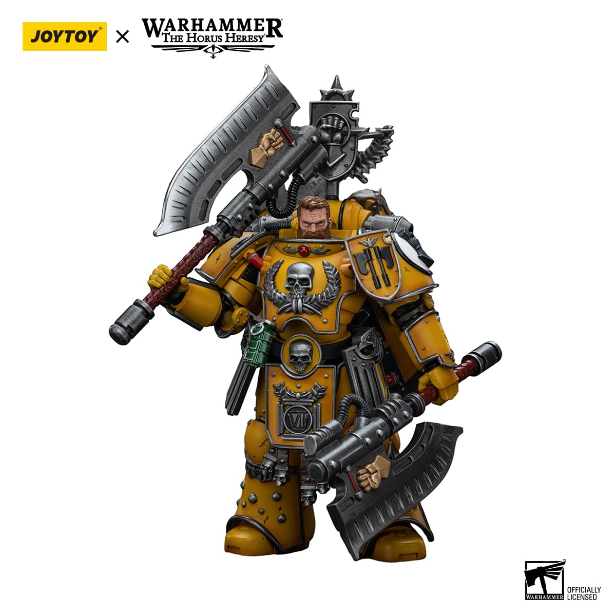 Yizrio Joytoy Warhammer 40K Imperial Fists The Horus Heresy Genuine License 1/18 Fafnir Rann 4.9 Inch Action Figure