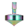 CHEETOP Stainless Steel Spinning Top Precision Mini Desktop Gyroscope Kill Time Reduce Stress ADHD Toys Perfect Balance Gyro (Iridescent Style 1)